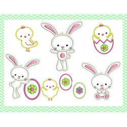 Stickdatei - Osterfreunde Appli